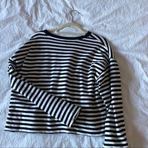 H&M Black and White Striped Sweater